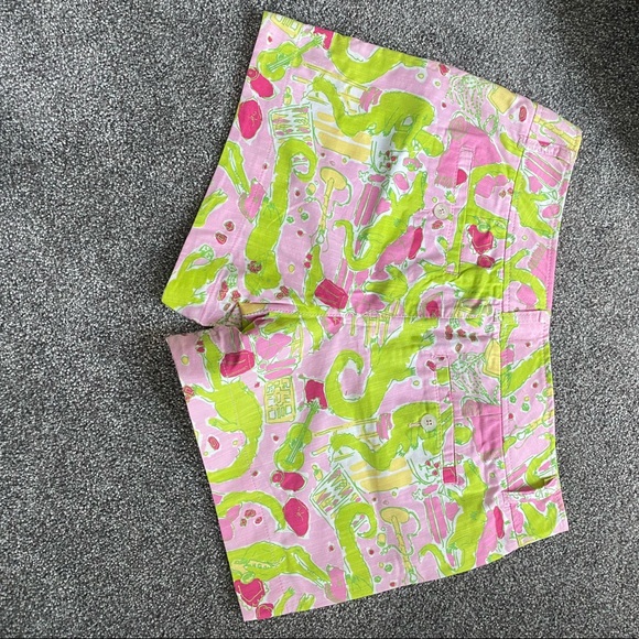 NWT. Rare Original Lilly Pulitzer Crocodile Shorts. - Picture 4 of 6